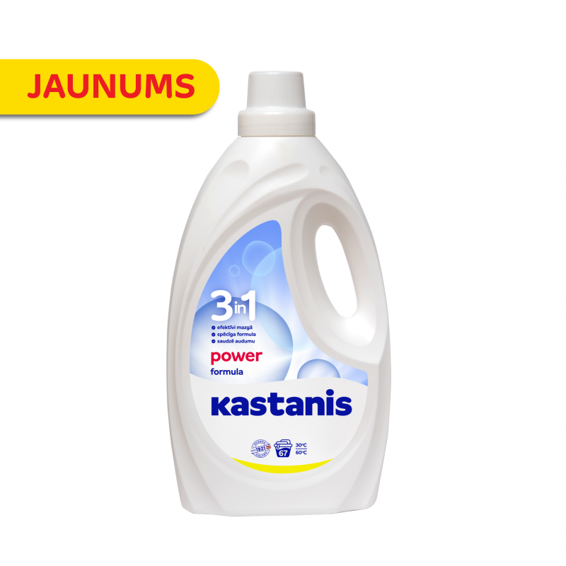 KASTANIS 3in1 Power formula veļas mazgāšanas līdzeklis, 2700ml